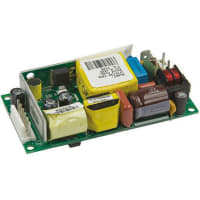 EOS Power Power Supply, AC-DC, 5.1V, 8A, 90-132/180-264VIn, Open Frame, Pnl Mnt, 41W, LFVTL Series