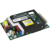 EOS Power Power Supply, AC-DC, 5V, 12A, 90-264VIn, Open Frame, Pnl Mnt, Embedded, 60W, LFVTL Series