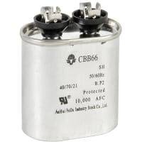 EPCOS Capacitor;Polypro Metallized;Cap 10 uF;Tol 5%;Vol-Rtg 440 VAC;QC;Motor Run