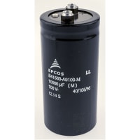 EPCOS Capacitor;Alum Electrolytic;Cap 0.01 F;Screw Terminal;Vol-Rtg 100V;51.6X105.7 mm