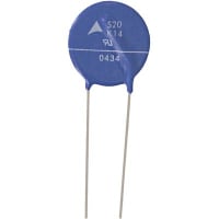 EPCOS Varistor, 14 Vrms @ +85 C, 18 VDC @ +85 C, 43 V (Max.) @ +25 C, Metal Oxide