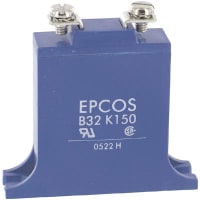 EPCOS Varistor, 150 Vrms/200 VDC, 395 V, 25000 A @ 8/20 us, Metal Oxide, Screw