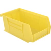 Akro-Mils Storage Bin; Polypropylene; Yellow; 7-3/8 in. L X 4-1/8 in. W X 3 in. H