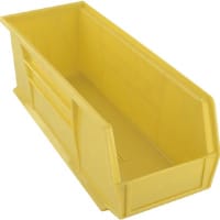 Akro-Mils Storage Bin; Polypropylene; Yellow; 14-3/4 in. L X 5-1/2 in. W X 5 in. H