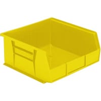 Akro-Mils Storage Bin; Polypropylene; Yellow; 10-7/8 in. L X 11 in. W X 5 in. H