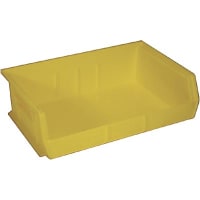 Akro-Mils Storage Bin; Polypropylene; Yellow; 10-7/8 in. L X 16-1/2 in. W X 5 in. H