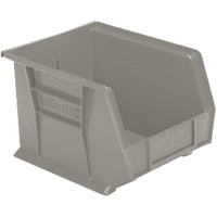 Akro-Mils Storage Bin; Polypropylene; Stone; 14-3/4 in. L X 8-1/4 in. W X 7 in. H