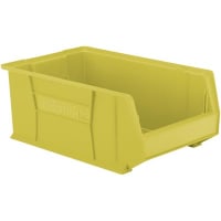 Akro-Mils Storage Bin; Polypropylene; Yellow; 20 in. L X 12-3/8 in. W X 8 in. H