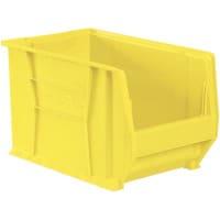 Akro-Mils Storage Bin; Polypropylene; Yellow; 20 in. L X 12-3/8 in. W X 12 in. H