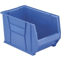 Akro-Mils Storage Bin; Polypropylene; Blue; 20 in. L X 18-3/8 in. W X 12 in. H