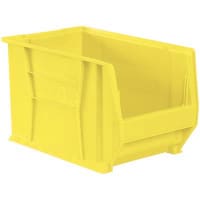 Akro-Mils Storage Bin; Polypropylene; Yellow; 20 in. L X 18-3/8 in. W X 12 in. H