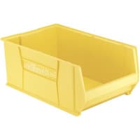 Akro-Mils Storage Bin; Polypropylene; Yellow; 29 in. L X 18-3/8 in. W X 12 in. H