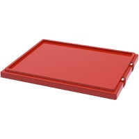 Akro-Mils Tote Lid, Polyethylene, Red, 35190 and 35195 Totes