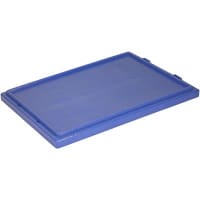 Akro-Mils Tote Lid, Polyethylene, Blue, 35200 Tote