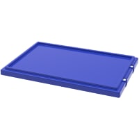 Akro-Mils Tote Lid, Polyethylene, Blue, 35240 Totes