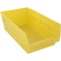 Akro-Mils Storage Bin; Polypropylene; Yellow; 11-5/8 in. L X 6-5/8 in. W X 4 in. H