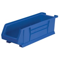 Akro-Mils Storage Bin; Polypropylene; Blue; 23-7/8 in. L X 8-1/4 in. W X 7 in. H