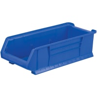 Akro-Mils Storage Bin; Polypropylene; Blue; 23-7/8 in. L X 11 in. W X 7 in. H