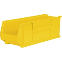 Akro-Mils Storage Bin; Polypropylene; Yellow; 29-7/8 in. L X 11 in. W X 10 in. H