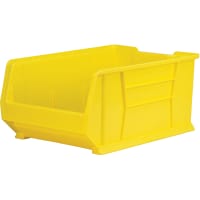 Akro-Mils Storage Bin; Polypropylene; Yellow; 23-7/8 in. L X 16-1/2 in. W X 1 in. H