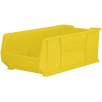 Akro-Mils Storage Bin; Polypropylene; Yellow; 29-7/8 in. L X 16-1/2 in. W X 11 in. H