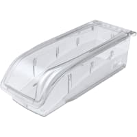 Akro-Mils Storage Bin; Insight; Ultra Clear; ploycarbonate; 107/8 x 41/8 x 31/4 in.