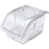 Akro-Mils Storage Bin; Insight; Ultra Clear; ploycarbonate; 53/8 x 41/8 x 31/4 in.