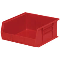 Akro-Mils Akrobins heavy-duty shelf bin, 10-7/8 x 11 x5, red