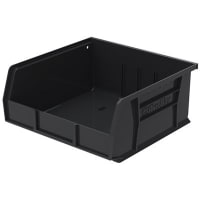 Akro-Mils Storage Bin; Low Carb; ESD; Black; 10-7/8" x 11" x 5"