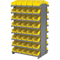 Akro-Mils Double-Sided Pick Rack with Bins, 80 Bins