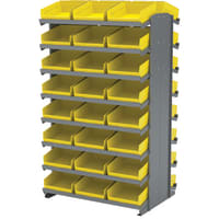 Akro-Mils Double-Sided Pick Rack with Bins, 48 Bins