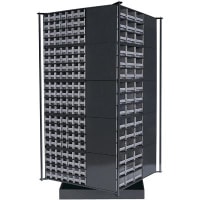 Akro-Mils Storage; Rotating; Incl:Base; Rod; Steel Upright; Cap; Stabilizing Plate;31x31in