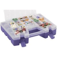 Akro-Mils Portable Organizer, Lid Storage Organizer, 11 to 46, 15, 11-5/6 in., 3-1/4