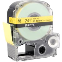 Epson LabelWorks Industrial Tape Cartridge, Black on Yellow, Polyester, 1" x 30 Ft, PX Series