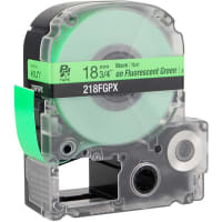 Epson LabelWorks Industrial Tape Cartridge, Black on Fluorescent Green, 3/4" x 16 Ft, PX Series