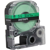 Epson LabelWorks 3/16" AWG 8-12 BLACK/GREEN - 96"