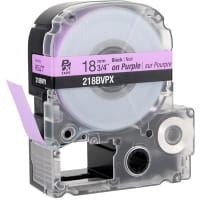 Epson LabelWorks 18MM 3/4" BLACK Ink/VIOLET Tape/30 ft