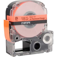 Epson LabelWorks Industrial Tape Cartridge, Black on Fluorescent Orange, 3/4" x 16 Ft, PX Series