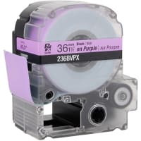 Epson LabelWorks 36MM 1-1/2" BLACK Ink/VIOLET Tape/30 ft