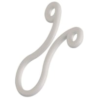 Essentra Components Cable Tie, Twist Lock, Holed Tab End, Nylon, 0.5" Hold Diameter