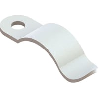 Essentra Components Tension Clip, Screw Mount, White