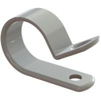 Essentra Components Clamp, Cable Clamp, Nylon 6/6, 15.9 mm, 15.9 mm, 12.7 mm