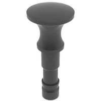 Essentra Components Plunger Snap Latch, 0.330" Hole Diameter, Nylon, Black