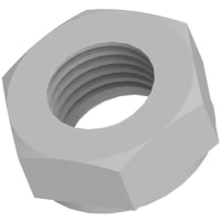 Essentra Components Standard Hex Nuts - Plastic, Natural Nylon #6-32