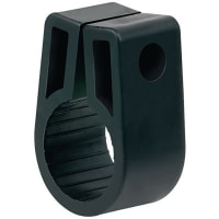 Essentra Components Cable Cleat, Size 8, .799 Max Cable, Black