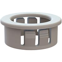 Essentra Components Snap Fit Bushings - Closed, .766 in ID, 1.125 in OD, 1.000 in Hole Dia., .453 i