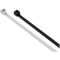 Essentra Components Cable Tie, Heat Stabilized, Black Nylon, 7.9" L, 1.95" Hold Dia, 50 lbs