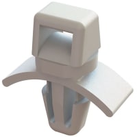 Essentra Components Mount, Cable Tie, Push-in fits 0.187" hole, 0.078" pnl, 0.14" tie W, Nylon 6.6