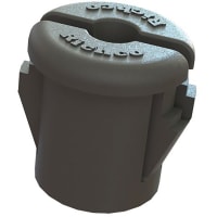 Essentra Components Snub bushing, for 1/2 in panel hole, 1/32-1/8 panel thickness, .28 in cable