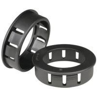 Essentra Components Bushing, 0.50 in., Nylon 66 (RMS-01), 0.630 in. (Hole), 0.41 in., Black